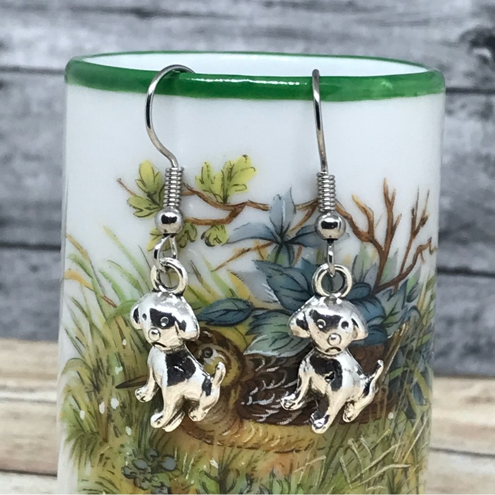 Puppy Animal Hook Earrings